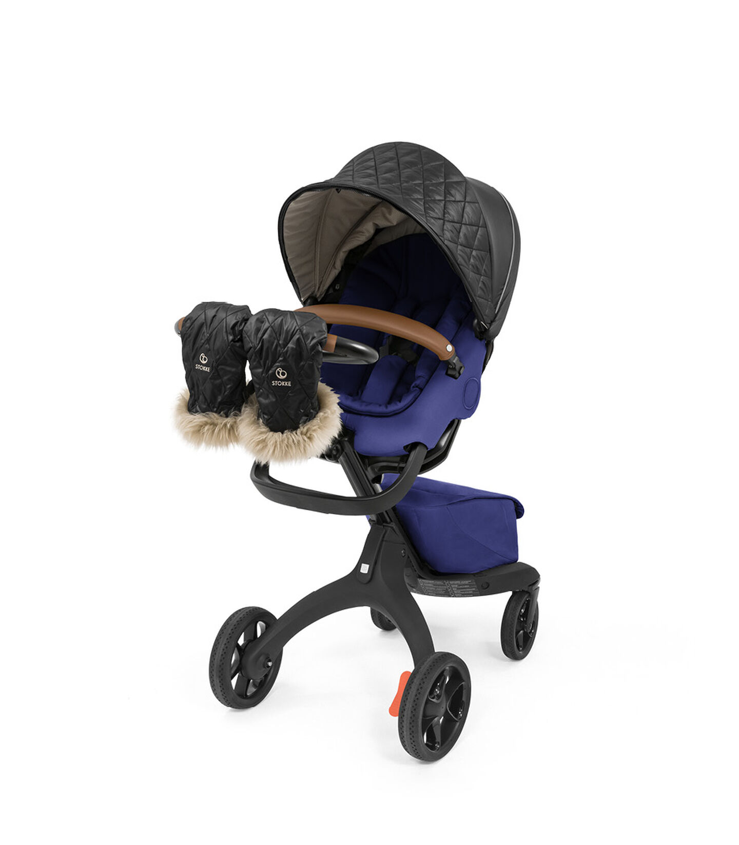 Stokke® Xplory® X Royal Blue with Seat and Winter Kit, without Storm Cover, Footmuff and Sheepskin Rim. Active. view 7