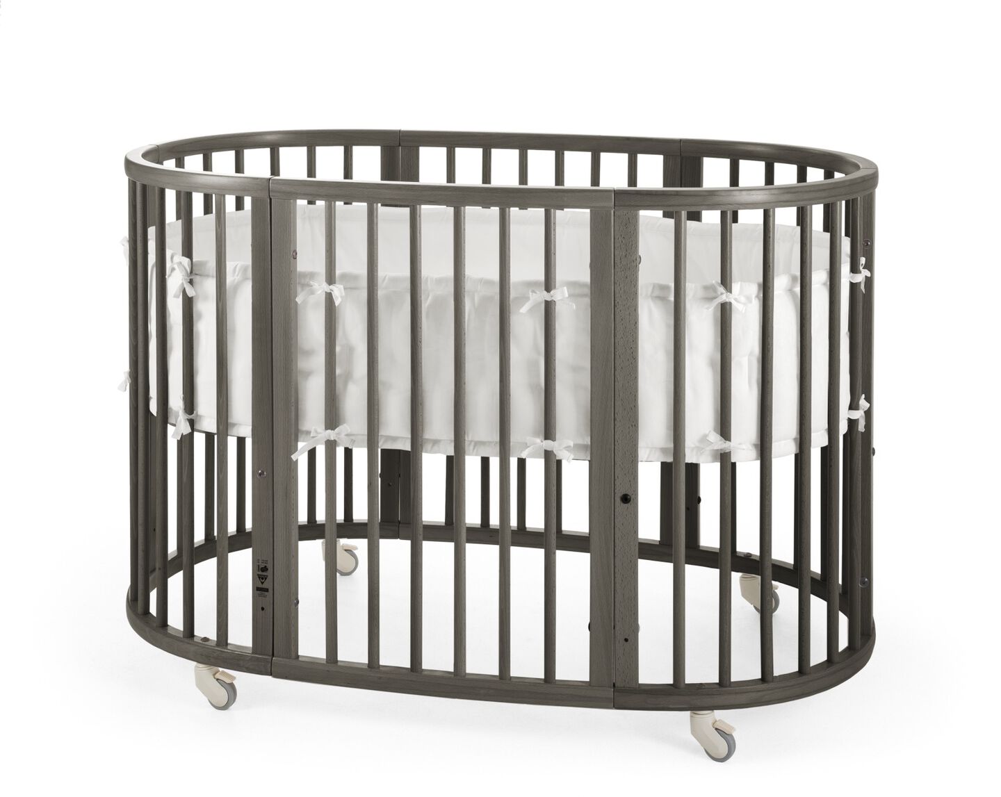 Stokke&reg; Sleepi&trade; Hazy Grey. Bumper White.