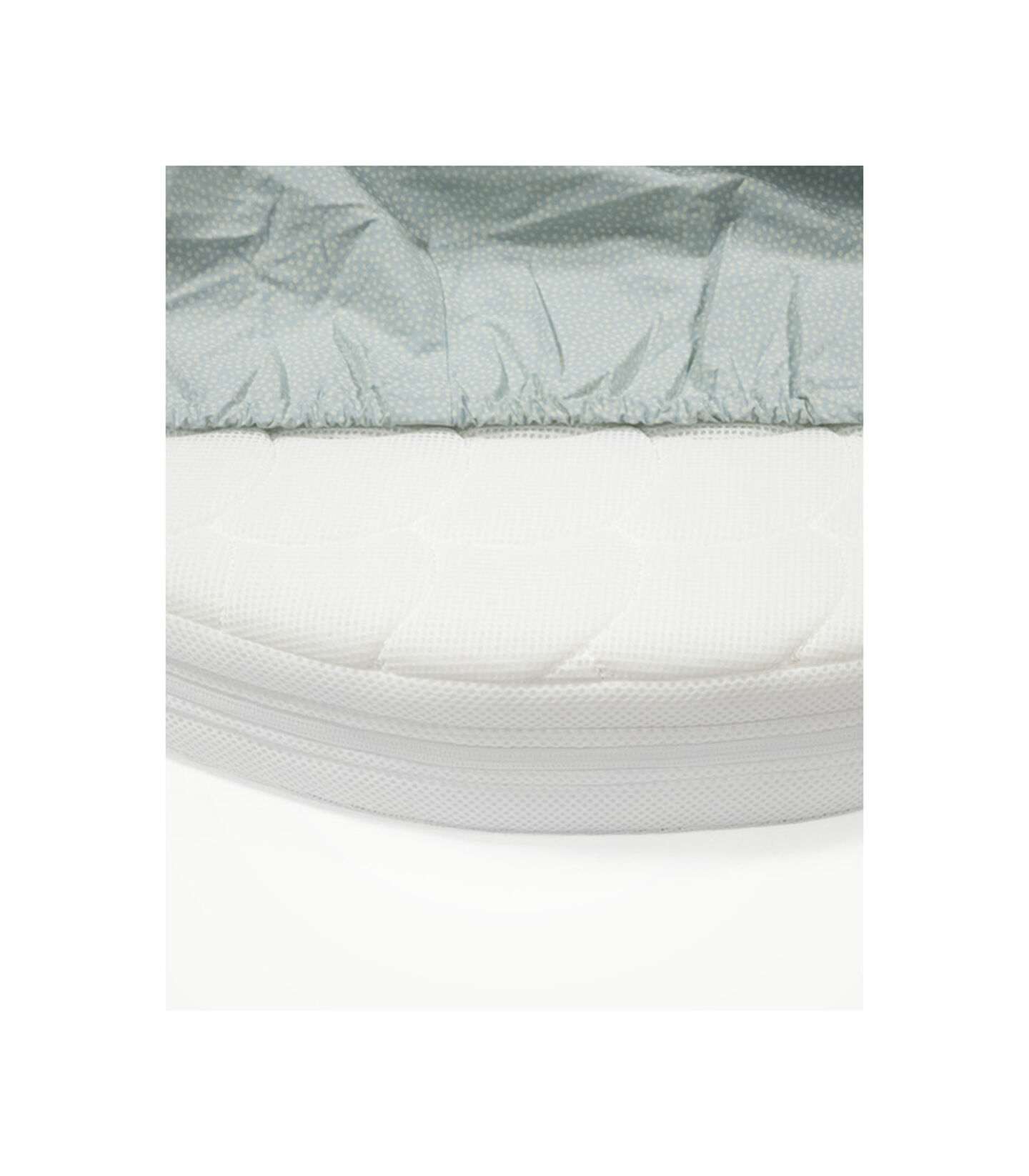 Spannbettlaken für Stokke® Sleepi™ Bett V3 in White, White, mainview view 3