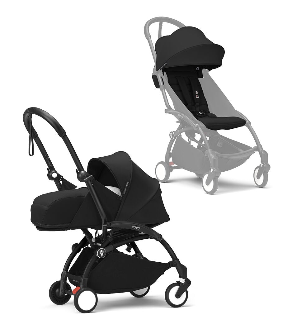 そ⭐︎YOYO³ 0+ ニューボーンパック ブラック Baby Prams from Birth | Stokke® YOYO³ with newborn pack | Stokke