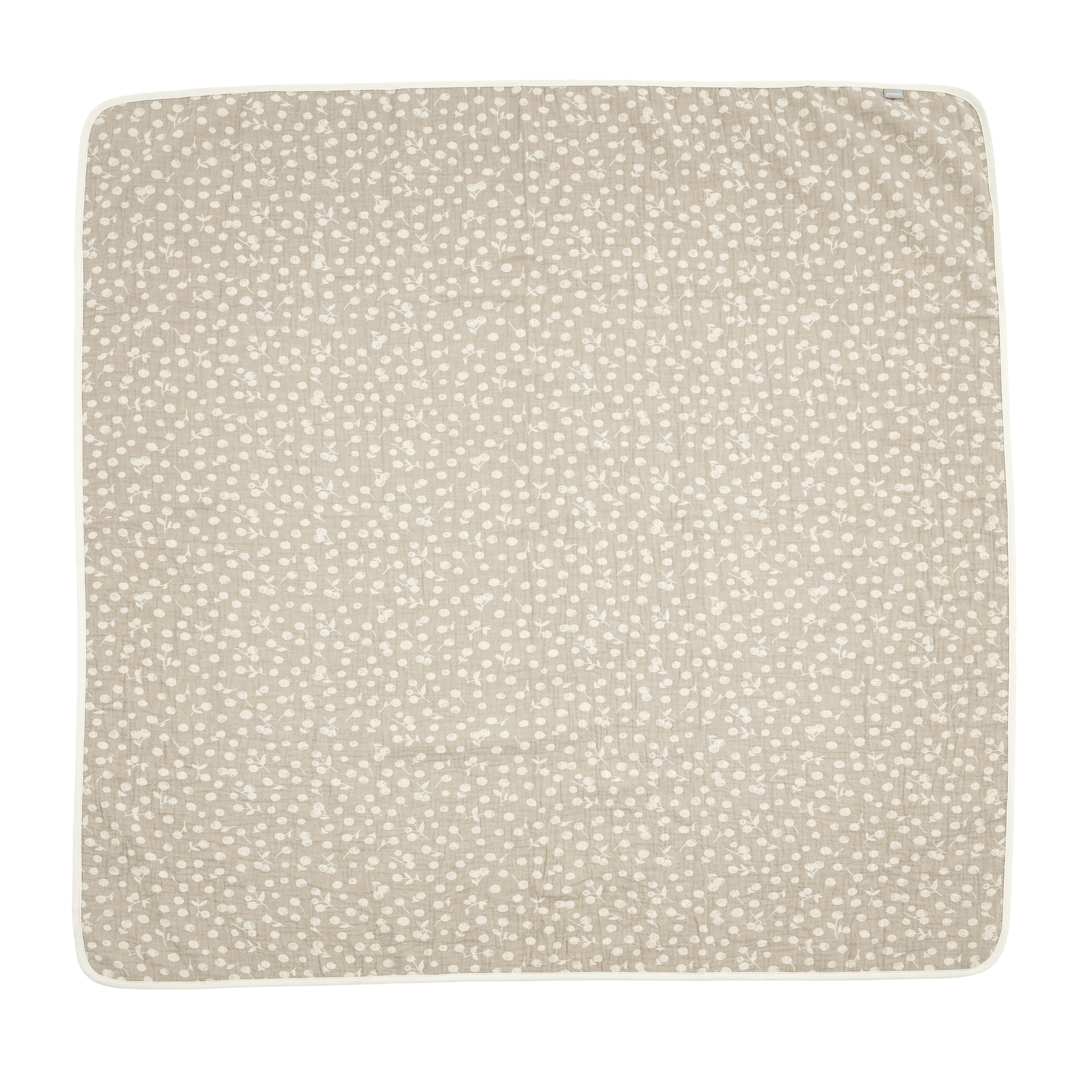 Stokke® Muslin Blanket. Birch Beige Berries.  galery image 1