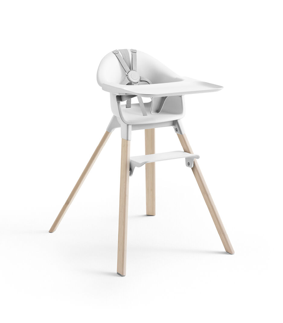 Chaise haute Stokke® Clikk™, Blanc, mainview Image de la galerie 1