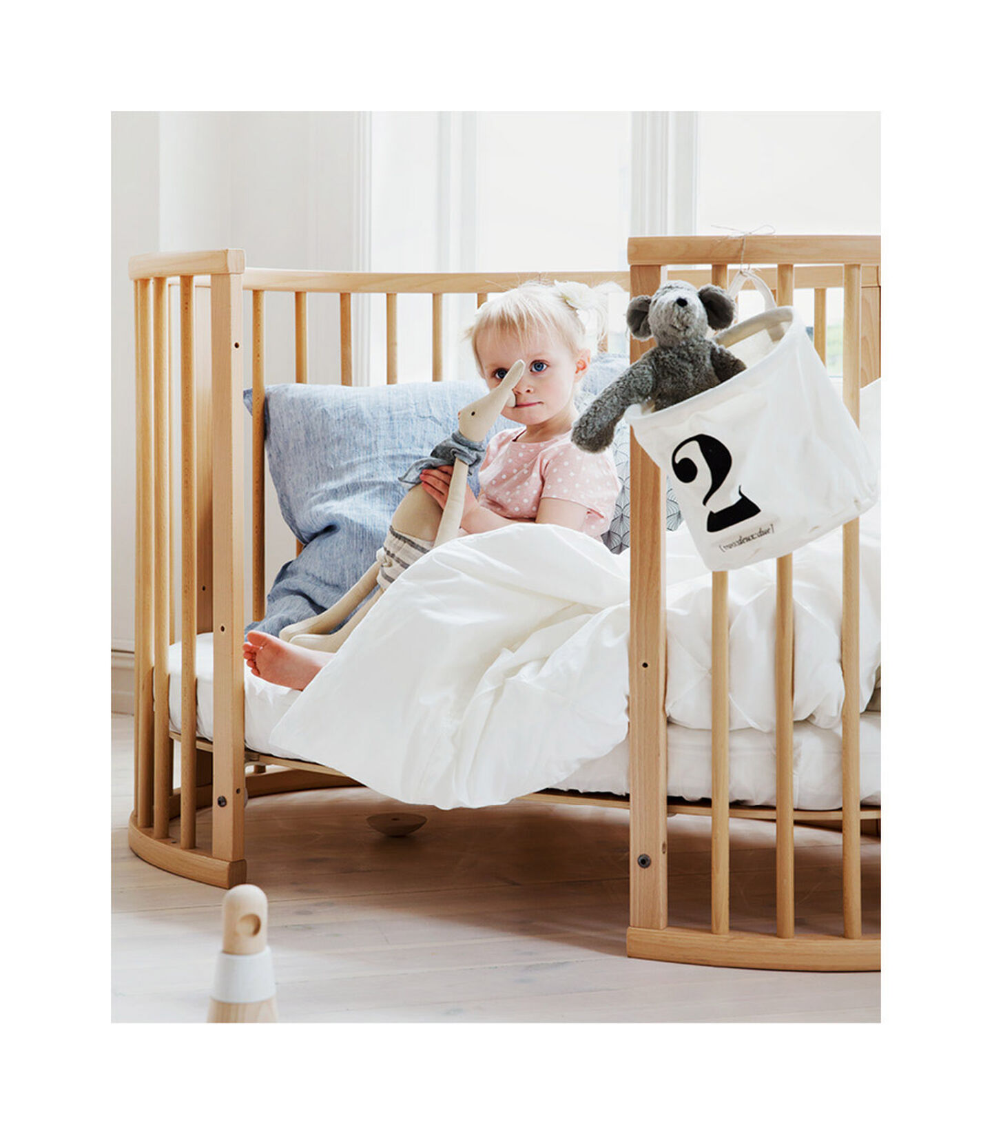 Stokke® Sleepi™嬰兒床廷伸套件天然色, 天然色, mainview view 2