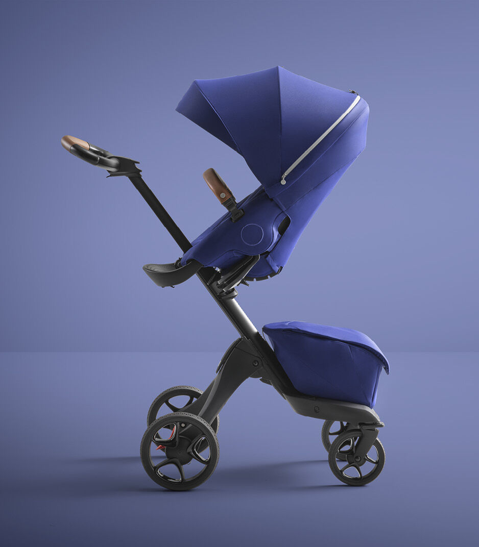 Stokke® Xplory® X Royal Blue Stroller with Seat Parent Facing