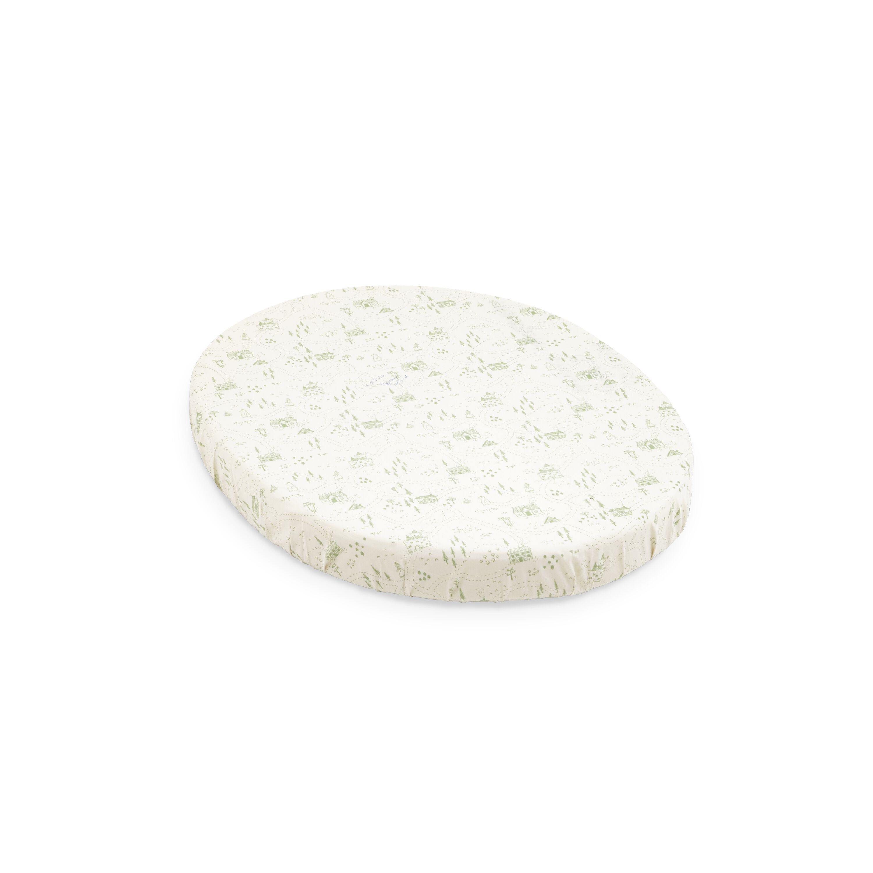 Stokke® Sleepi™ Mini Formsydd Laken Sage Green Map, Sage Green Map, mainview