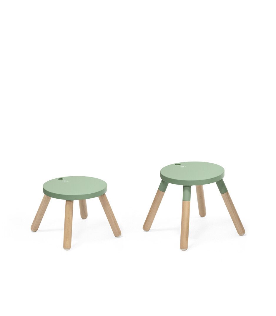 Stokke® MuTable™ Chair Clover Green with/whitout Leg Extension. Whithout back support. galery image 6
