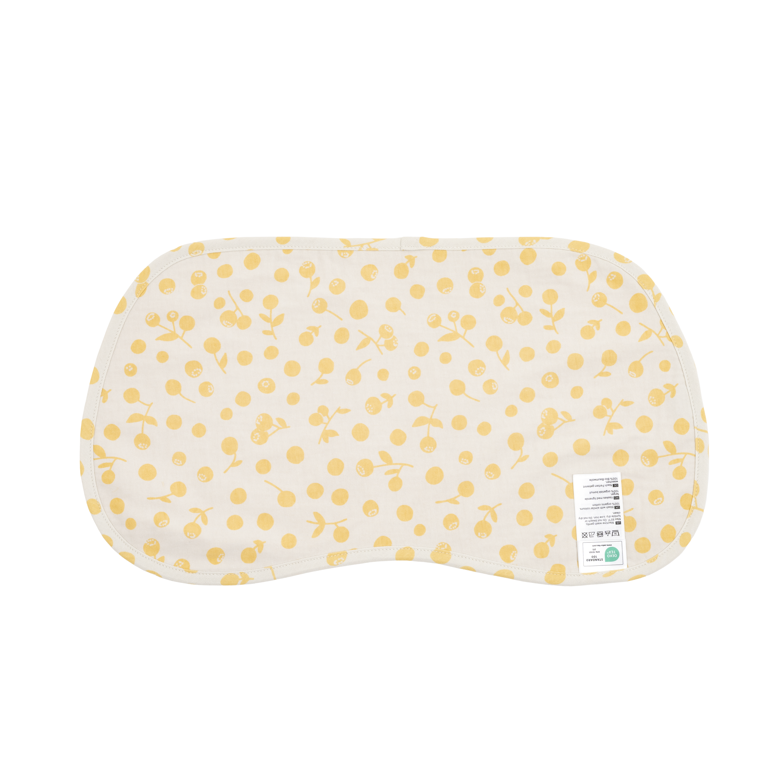 Stokke® Burp Cloth. Sunset Yellow Berries, front. galery image 2