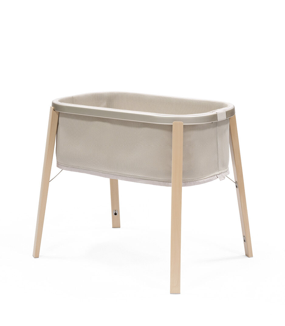 Stokke® Snoozi™ Sandy Beige. High position.