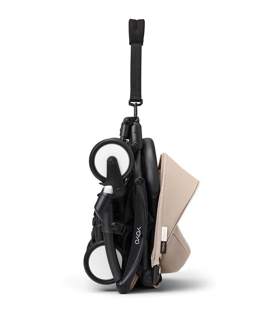 Stokke® YOYO³ stroller from 6 months, Bonpoint Beige with Black Frame, mainview galería de imágenes 3