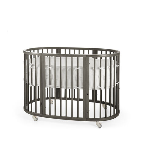 Stokke&reg; Sleepi&trade; Hazy Grey. Bumper White.