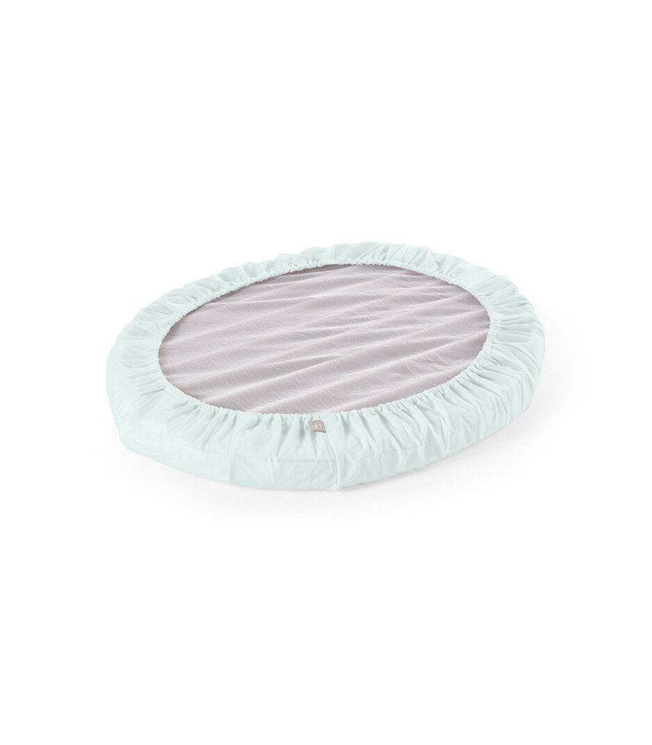 Stokke® Sleepi™ Mini Fitted Sheet, Powder Blue, mainview galery image 3