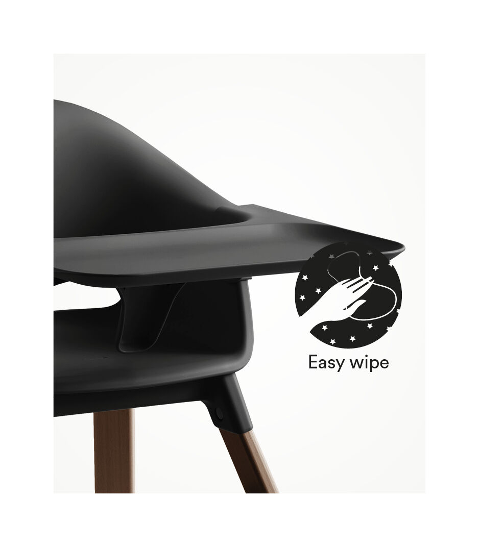Stokke® Clikk™ High Chair, Black / Warm Brown, mainview galery image 5
