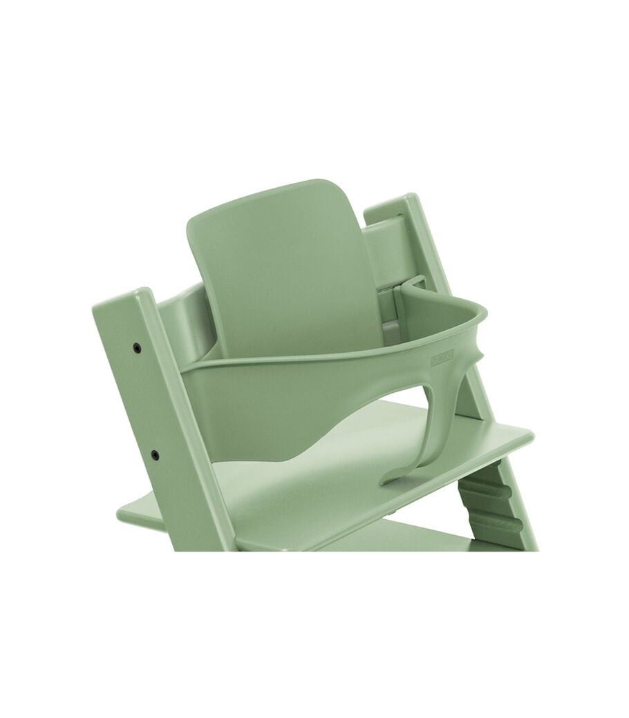 Tripp Trapp® Chair Moss Green with Baby Set. Close-up. view 38