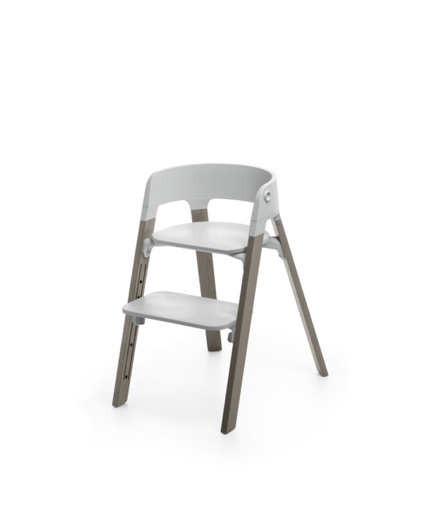 Stokke&reg; Steps&trade; Hazy Grey with Light Grey seat.