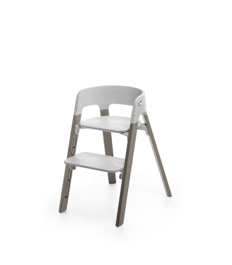 Stokke&reg; Steps&trade; Hazy Grey with Light Grey seat.