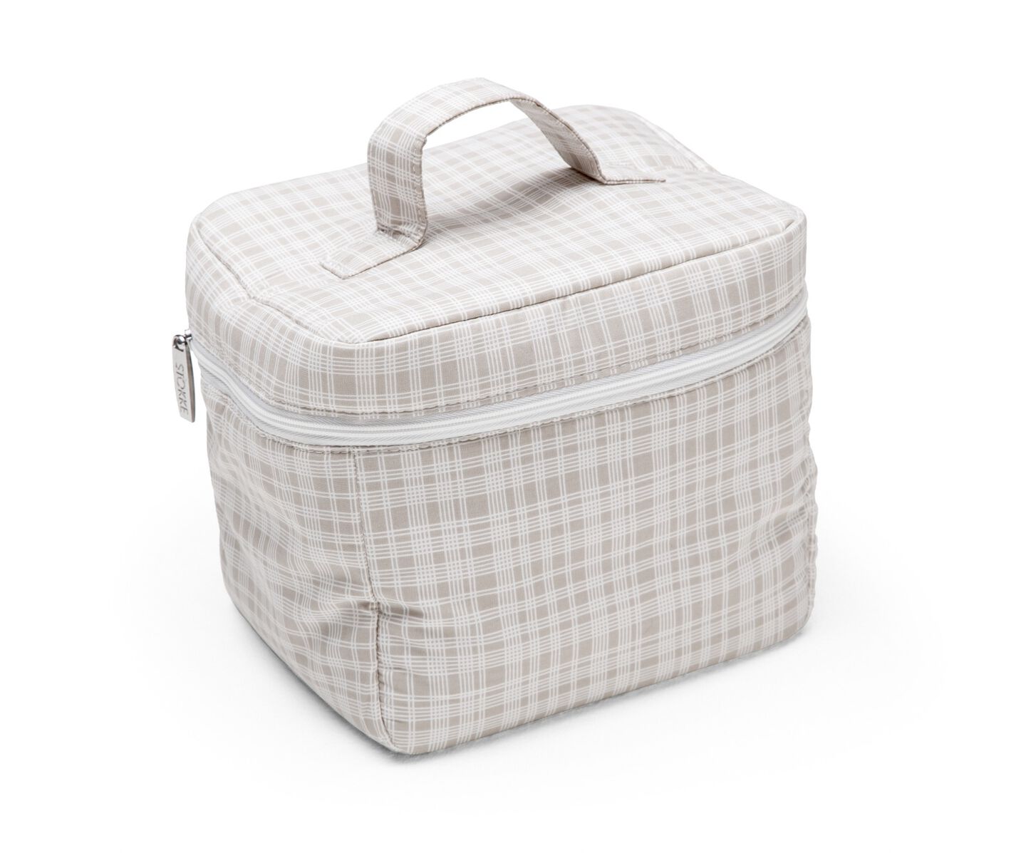 Diaper Bag, Checks Beige