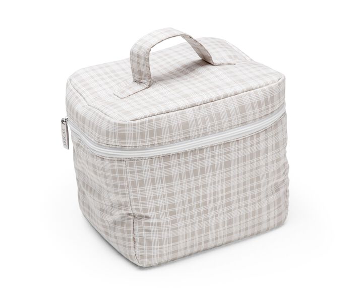 Diaper Bag, Checks Beige