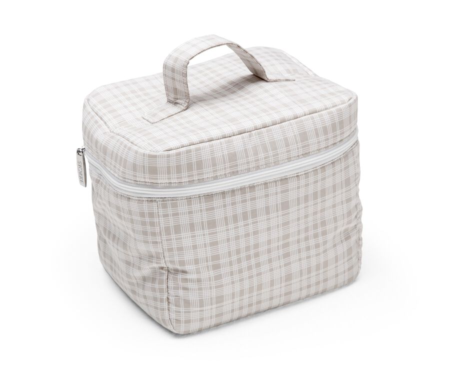 Diaper Bag, Checks Beige