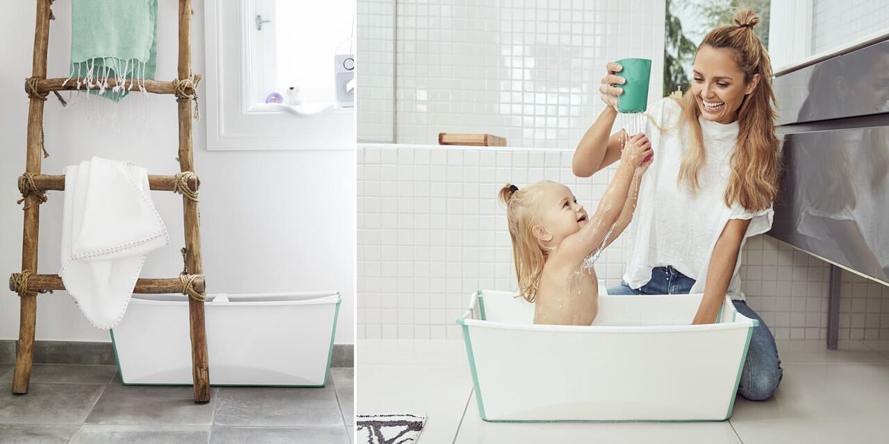 Stokke® Flexi Bath® Bundle Transparent Green, , emotional1 view 1