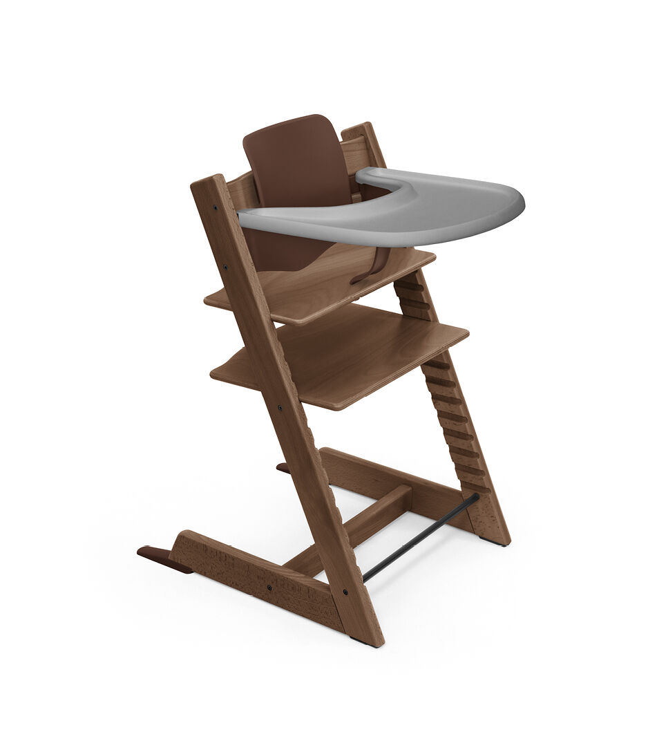 Tripp Trapp® high chair Warm Brown, with Baby Set. Stokke® Tray Storm Grey. galery image 39