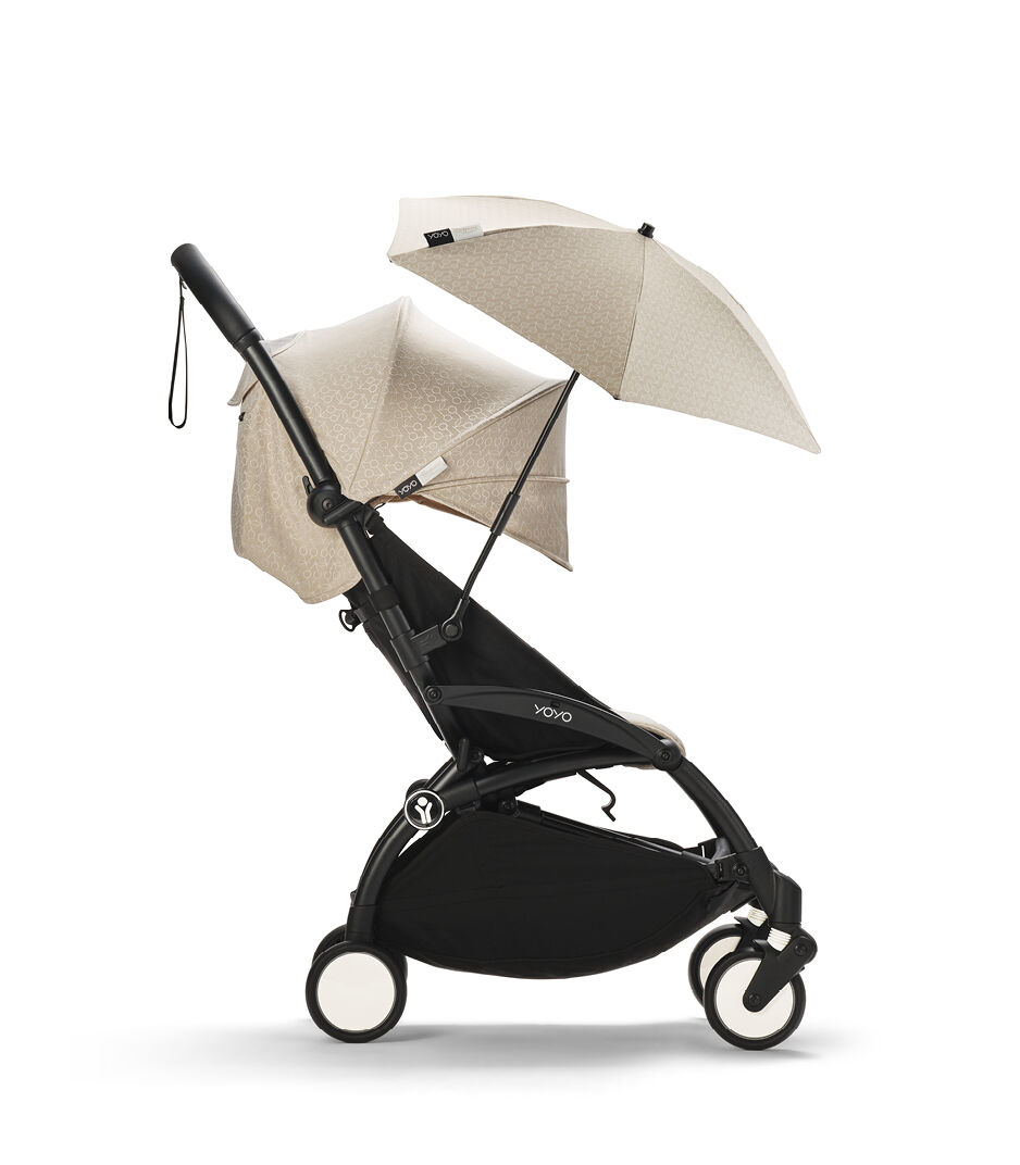 Stokke® YOYO3® 6+ Black Frame. Bonpoint. Parasol. Side view. galery image 4