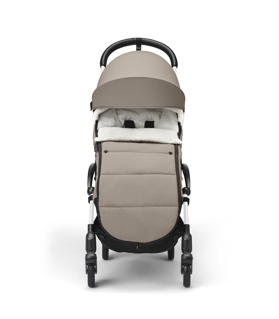 Stokke® YOYO3® 6+ Taupe. White Frame. Footmuff. galery image 6