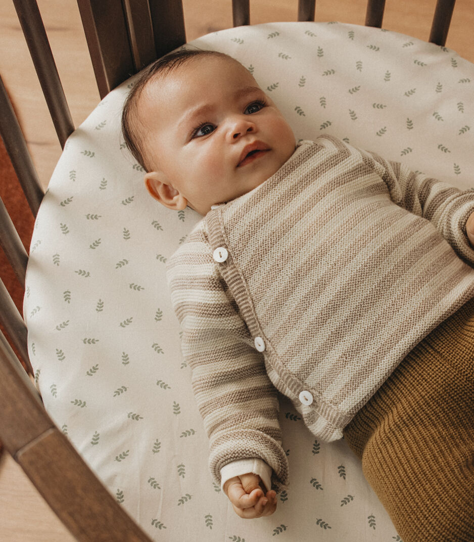 Drap-housse Stokke® Sleepi™ Mini Vert boisé, Leafy Green, mainview