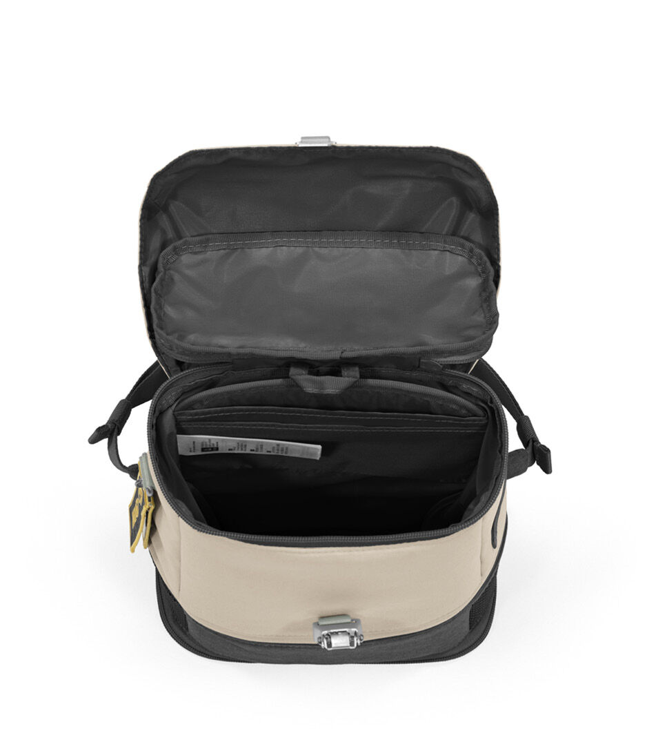 Stokke® JetKids™ BackPack, Moonglow White. Top view, open. galery image 8