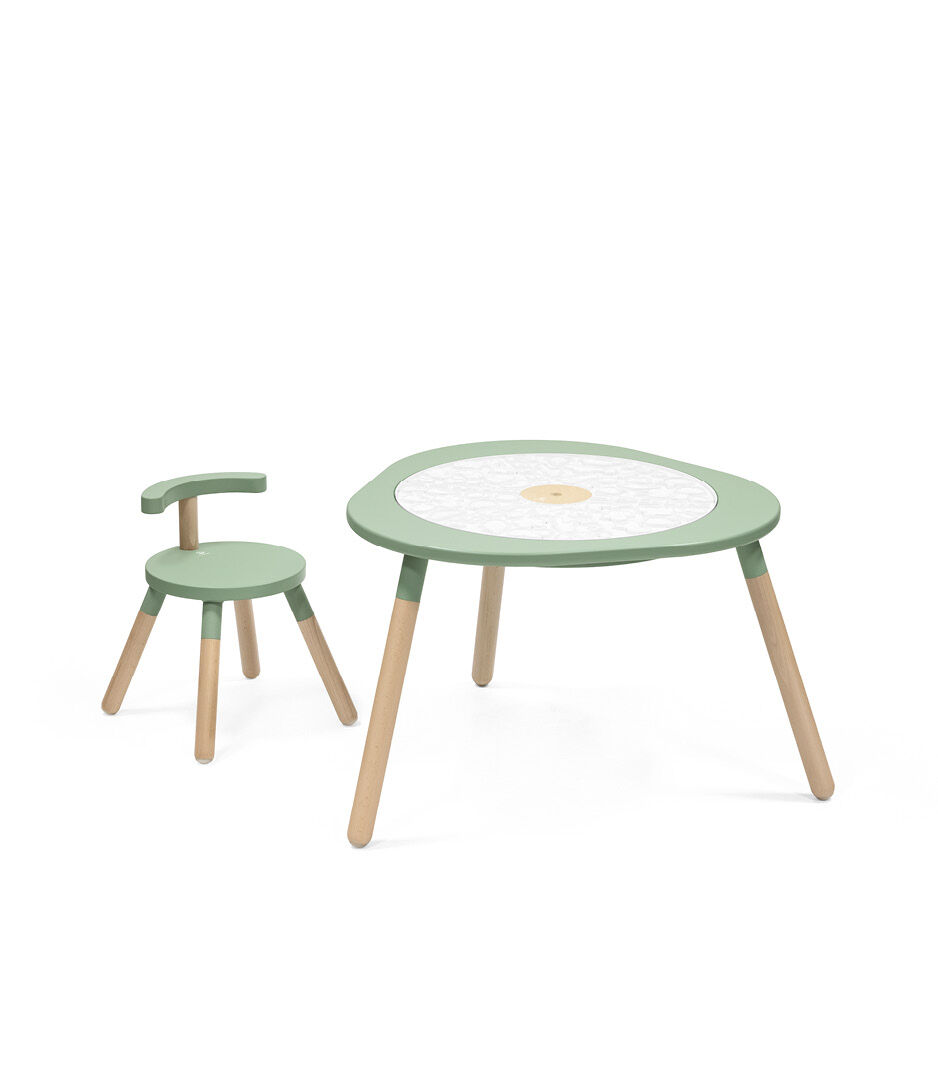 Stokke® MuTable™ Chair and Table with Play Doug Board, mold 1 (accessories).