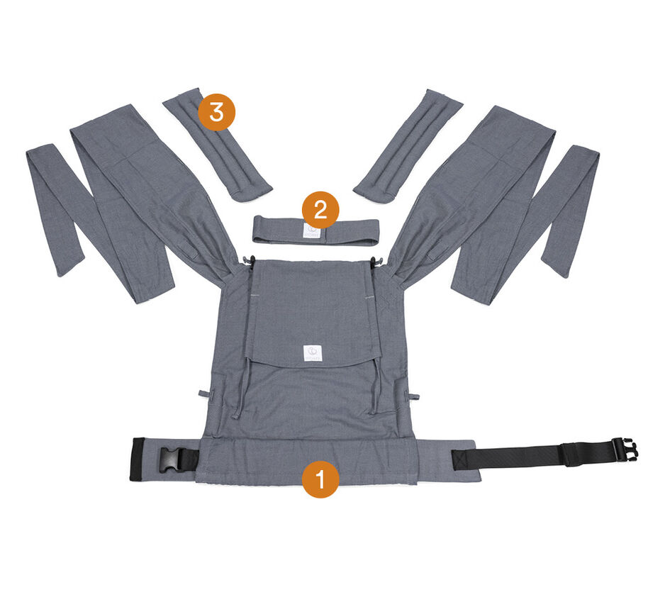 Stokke® Limas™ Carrier Floral Slate, , WhatsIncl view 1