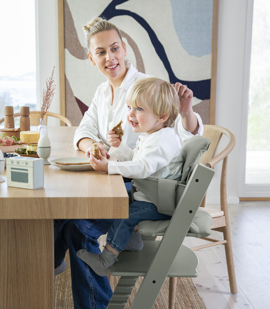 Tripp Trapp® with Baby Set. Glacier Green. Cushion Glacier Green.