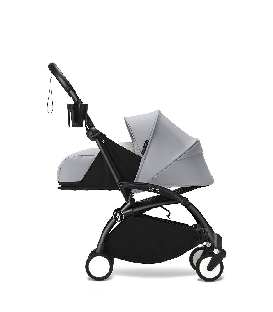 Stokke® YOYO3® 0+ Stone. Black Frame. Cup Holder. galery image 5
