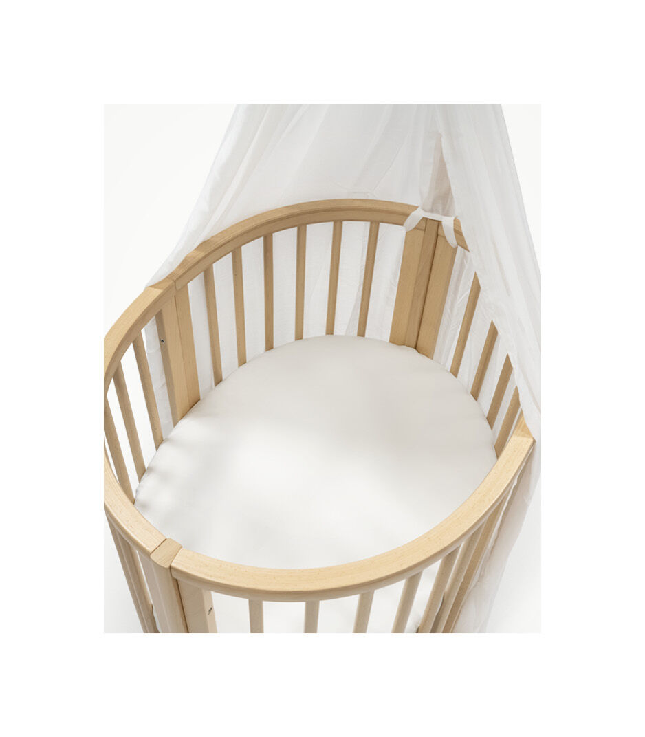 Stokke® Sleepi™ 成长型婴儿床 Mini 床笠 白色, 白色, mainview