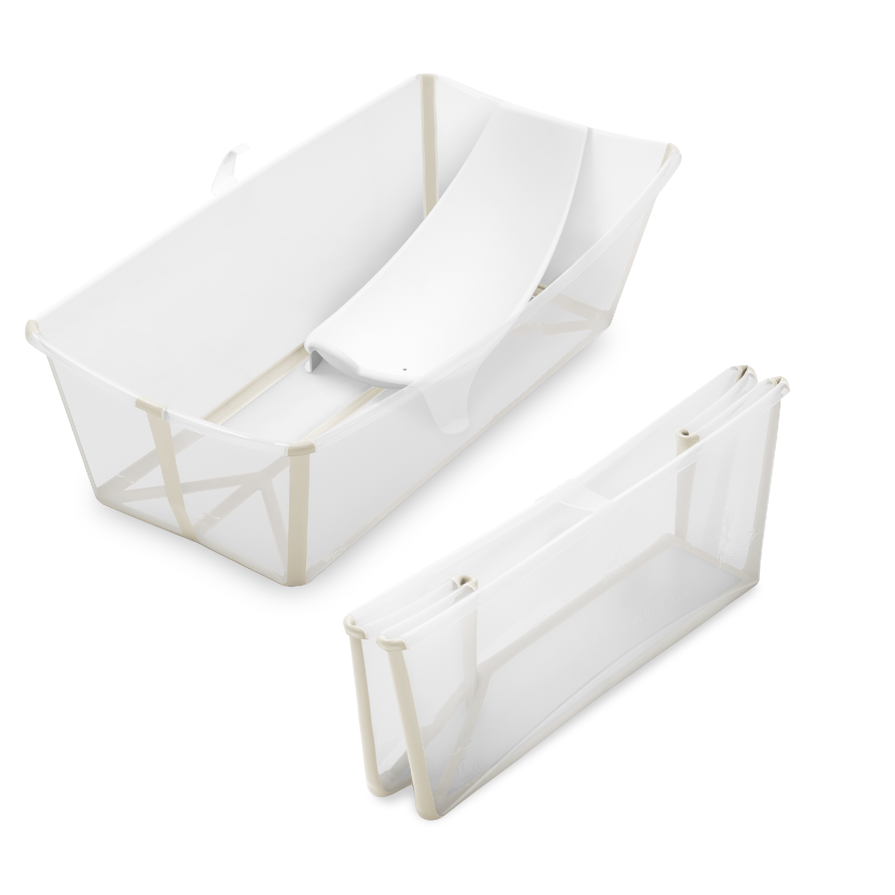 Baignoire Stokke® Flexi Bath® X-Large avec support pour nouveau-né, Beige sable, mainview Image de la galerie 10