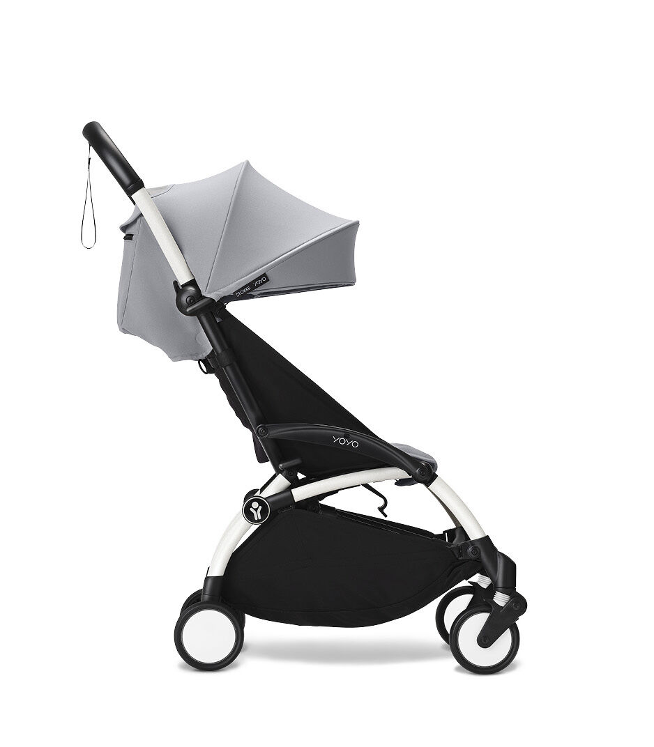 Stokke® YOYO³ stroller from 6 months, Stone with White Frame, mainview galery image 5
