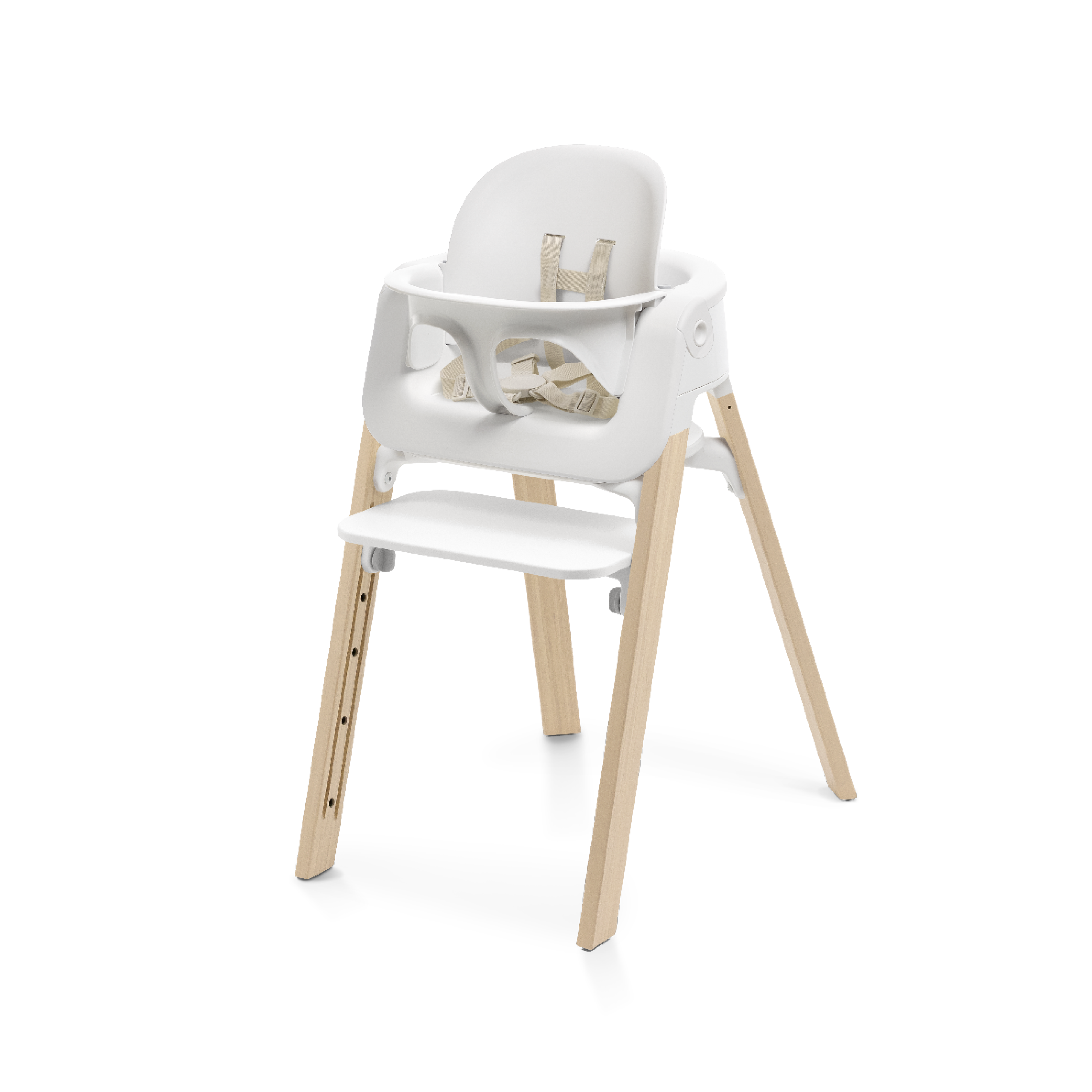 Steps™ High Chair, White/Natural, mainview galery image 9