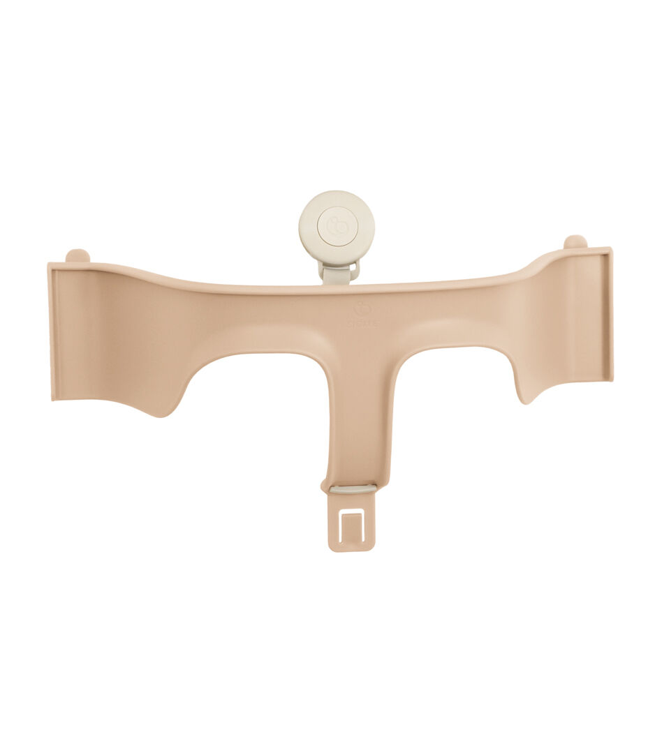 Tripp Trapp® Baby Set2 front rail, Natural. US variant with Stokke Harness, Beige.