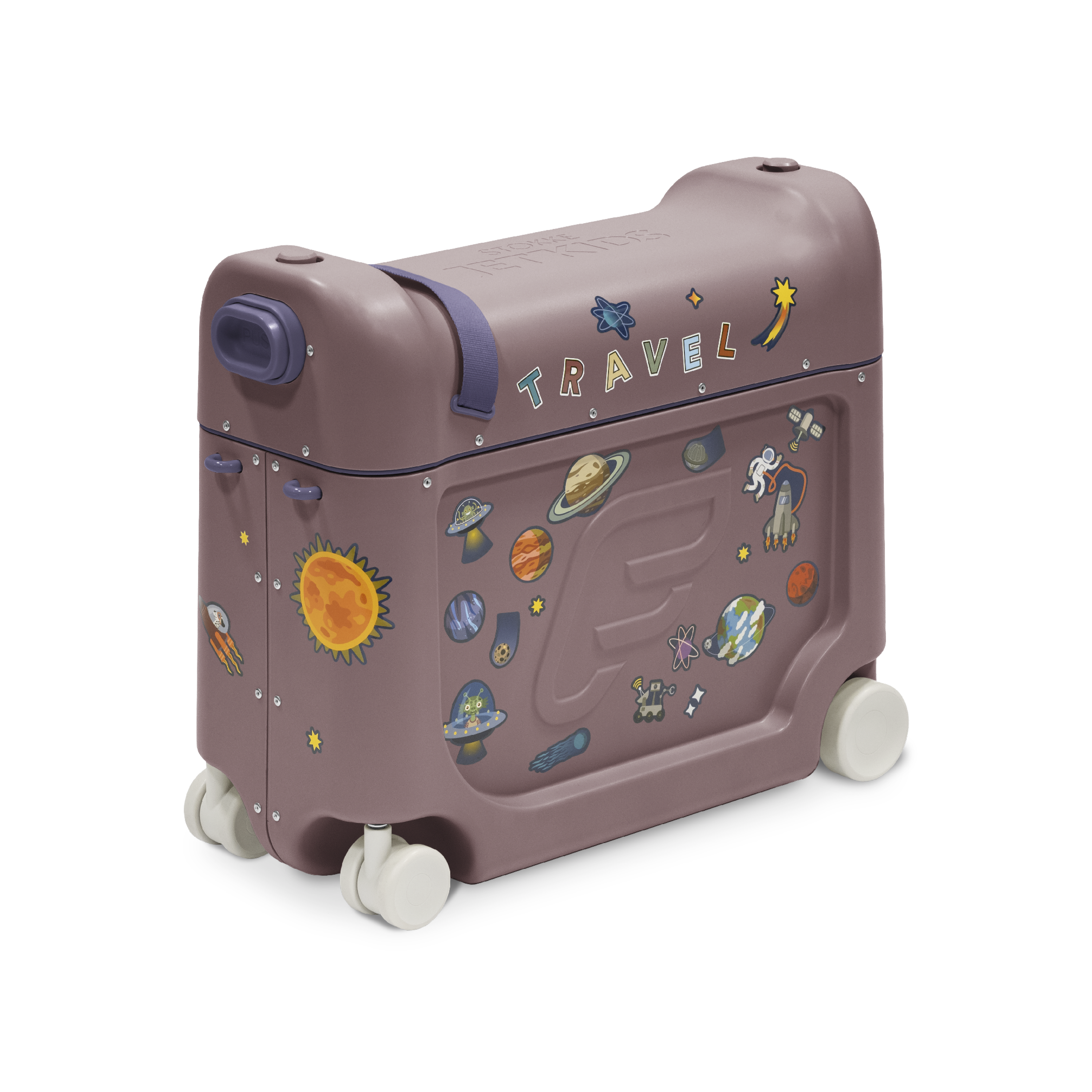 Stokke® JetKids™ BedBox™ - Ride-On Suitcase & Bed, Hazy Lilac, mainview galery image 1
