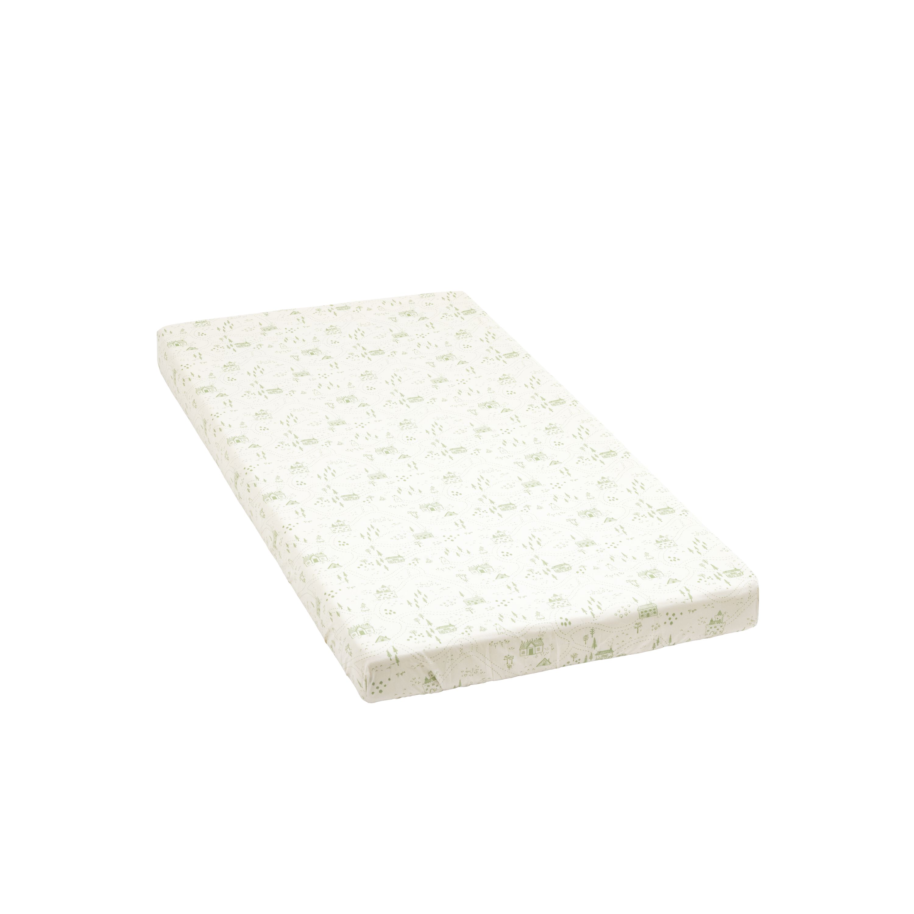Stokke® Seng 60 x 120 cm Formsydd Laken Sage Green, Sage Green Map, mainview