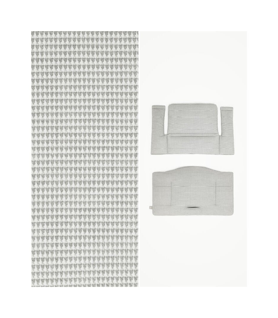Tripp Trapp® High Chair² with cushion & tray, Whitewash, Nordic Grey Cushion + Tray, mainview Galeria de Imagens 3