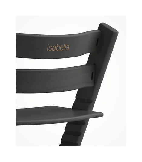 Tripp Trapp® Chair Oak Black. Oak wood. Close-up. view 4