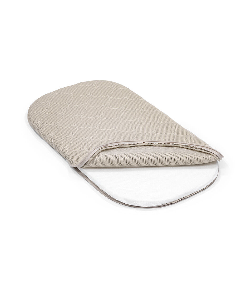 Stokke® Snoozi™ Mattress Cover, Sandy Beige, mainview