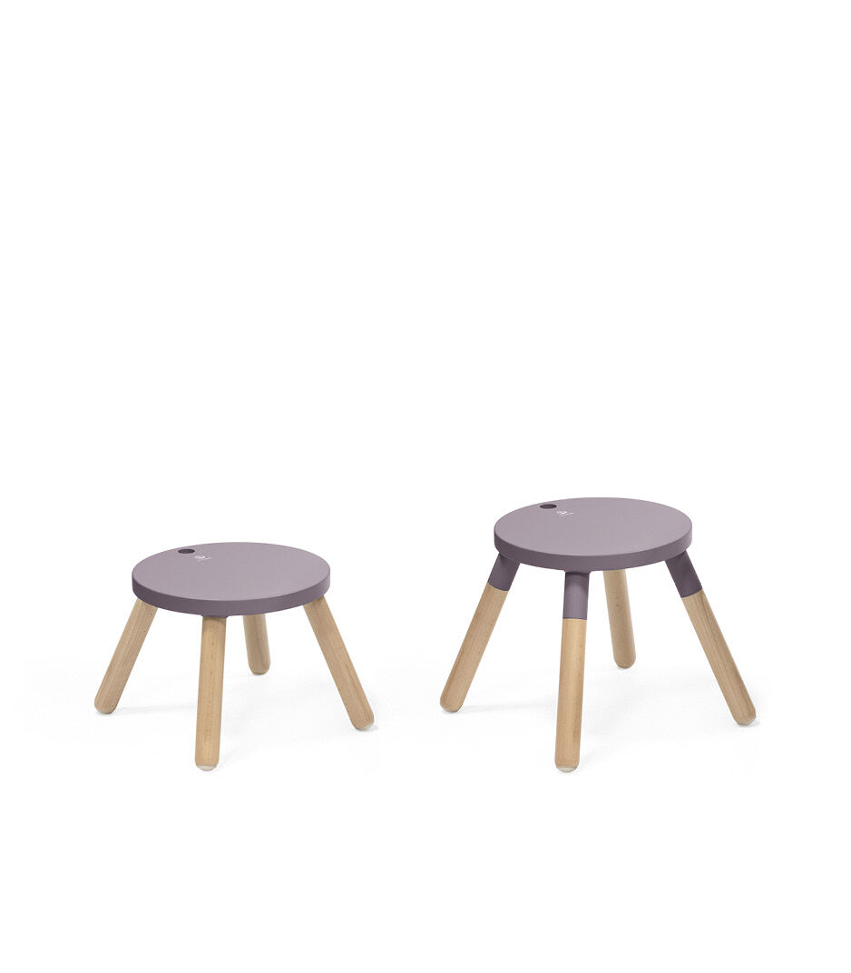 Stokke® MuTable™ Chair Lilac with/whitout Leg Extension. Whithout back support. galery image 7