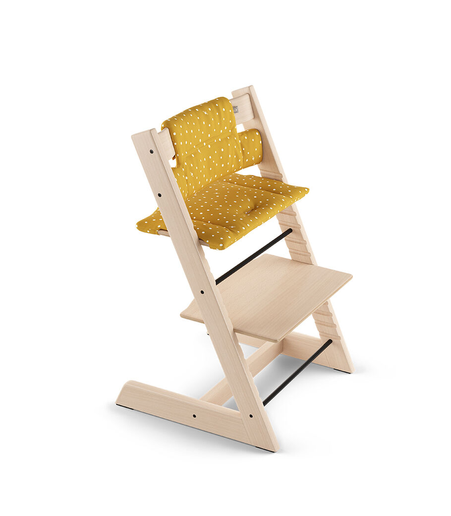 Tripp Trapp&reg; Natural with Classic Cushion Ocker Bee.