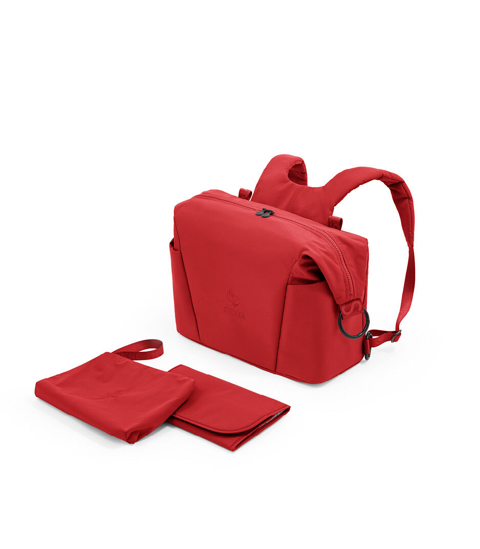 Stokke® Xplory® X Changing Bag Ruby Red. Accessories. What's Included.