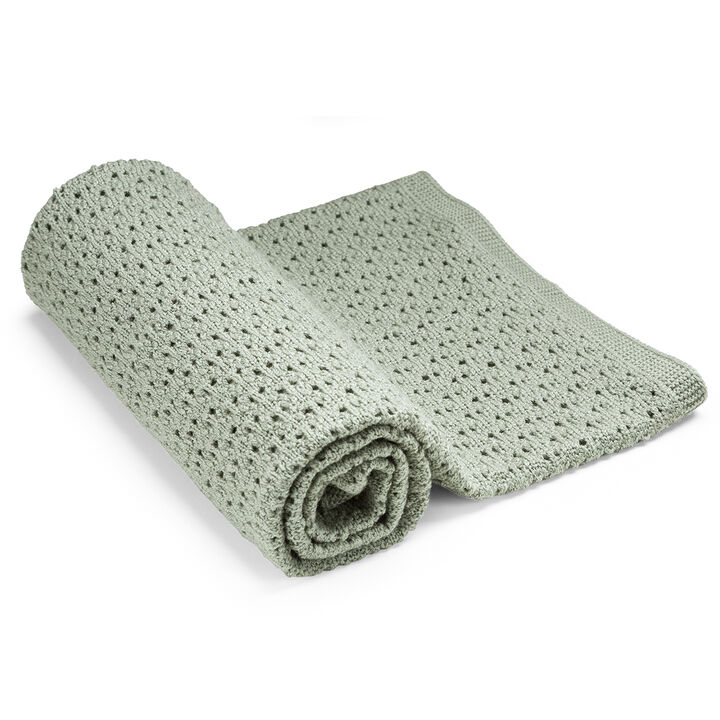 Stokke® Blanket Merino Wool Green, Зеленый, mainview view 1