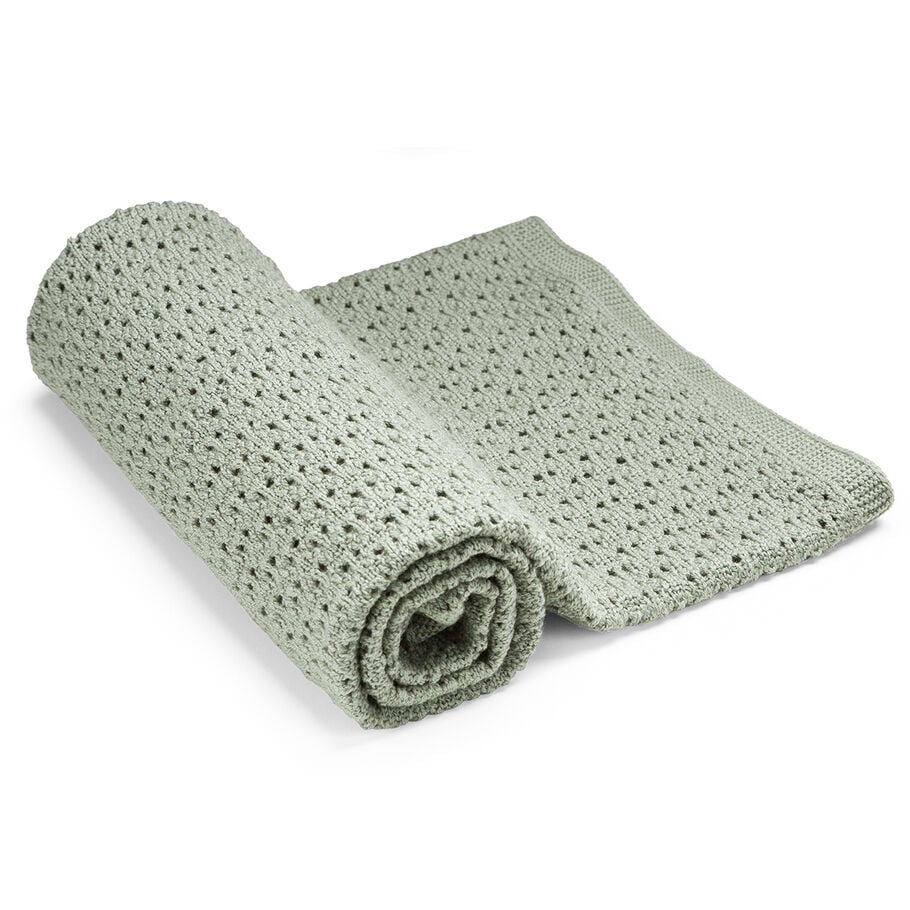 Cobertor Stokke® em lã de merino, Green, mainview view 49