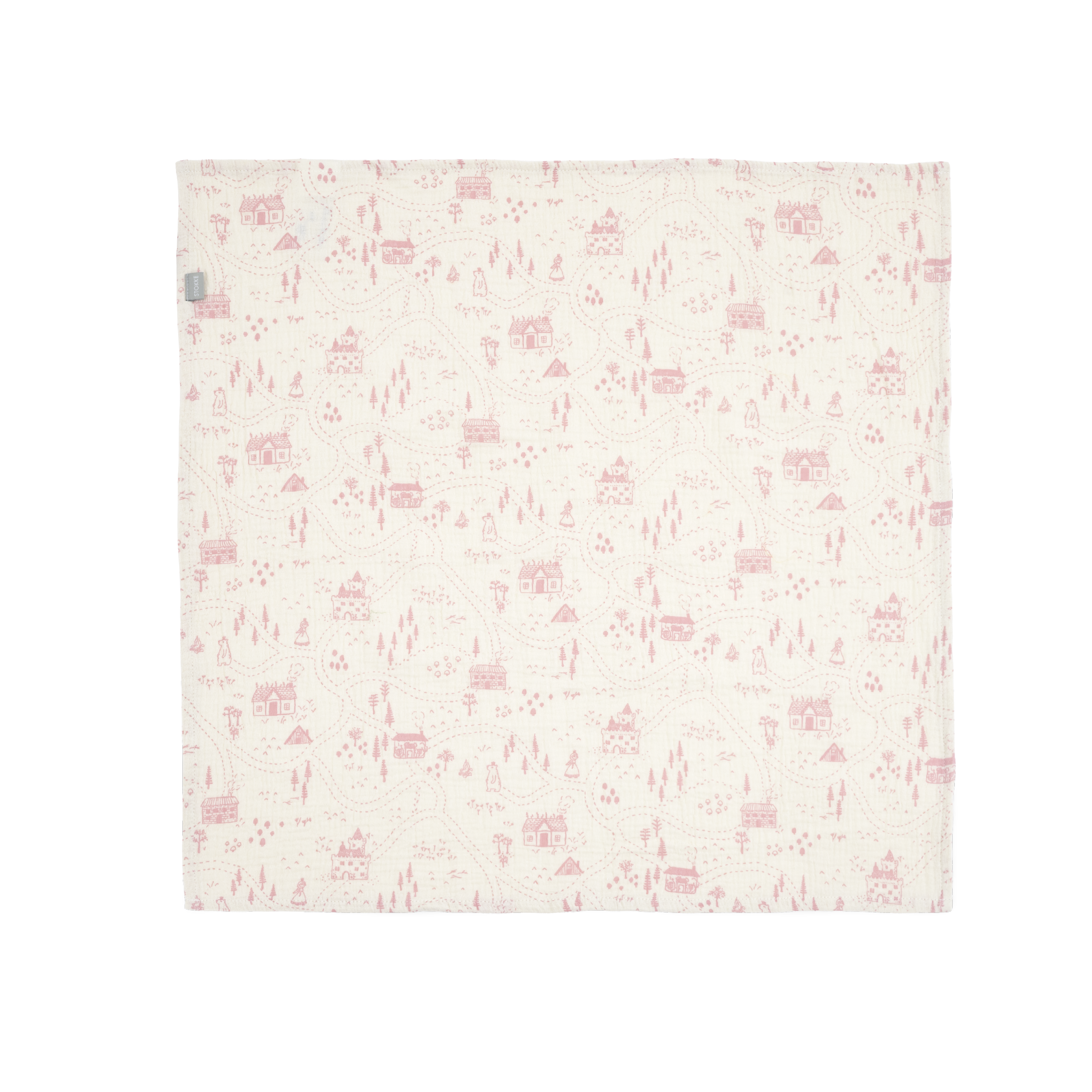 Stokke® Muslin cloth 60x60 2 Pack, Wild Rose Map, mainview galery image 1