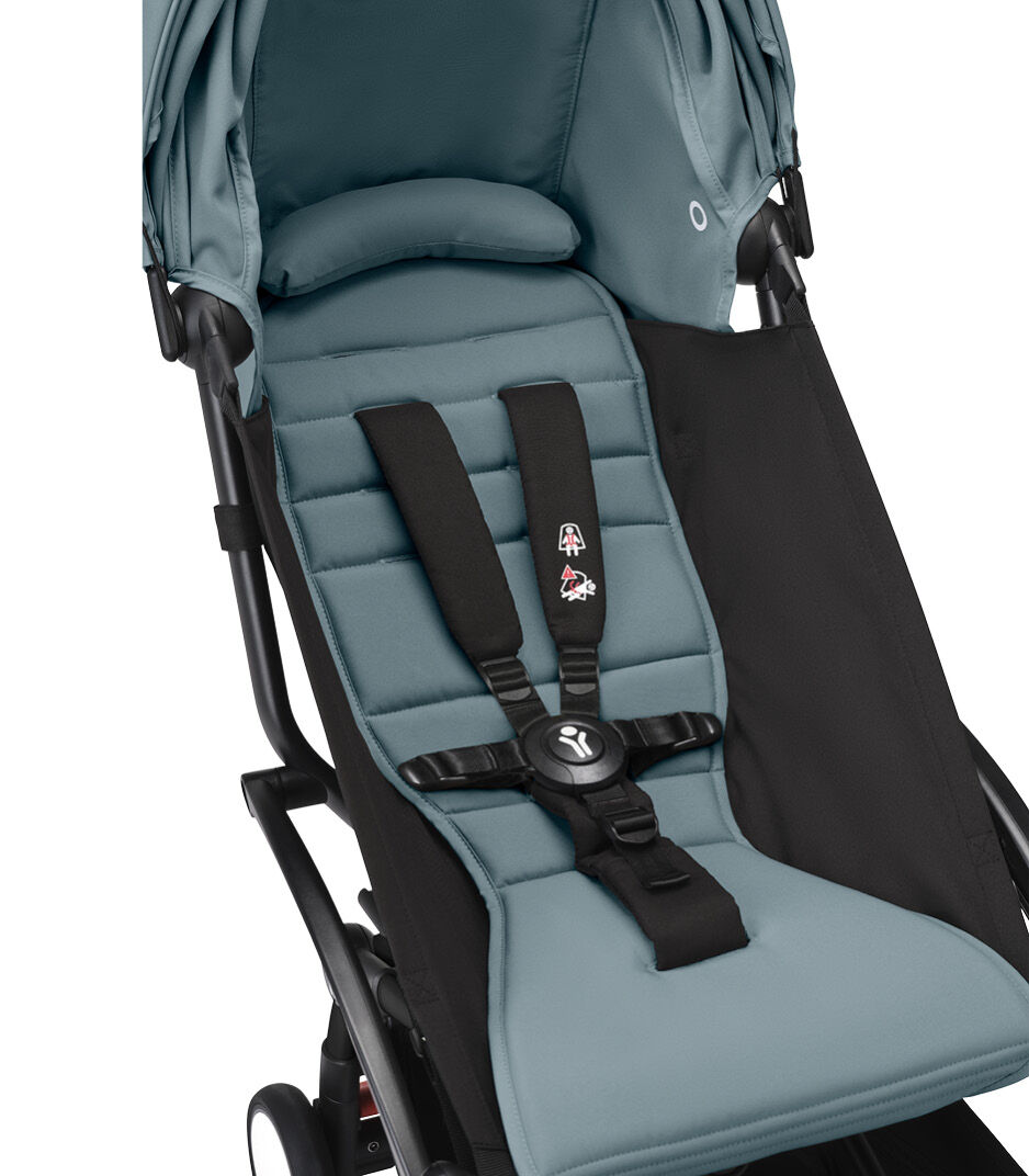 Stokke® YOYO³ stroller from 6 months, Aqua with Black Frame, mainview 圖庫圖像 9
