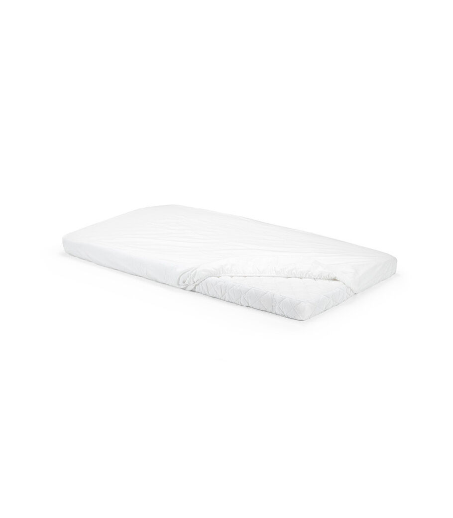 Stokke&reg; Home&trade; Mattress. Fitted Sheet White, Sold separately.